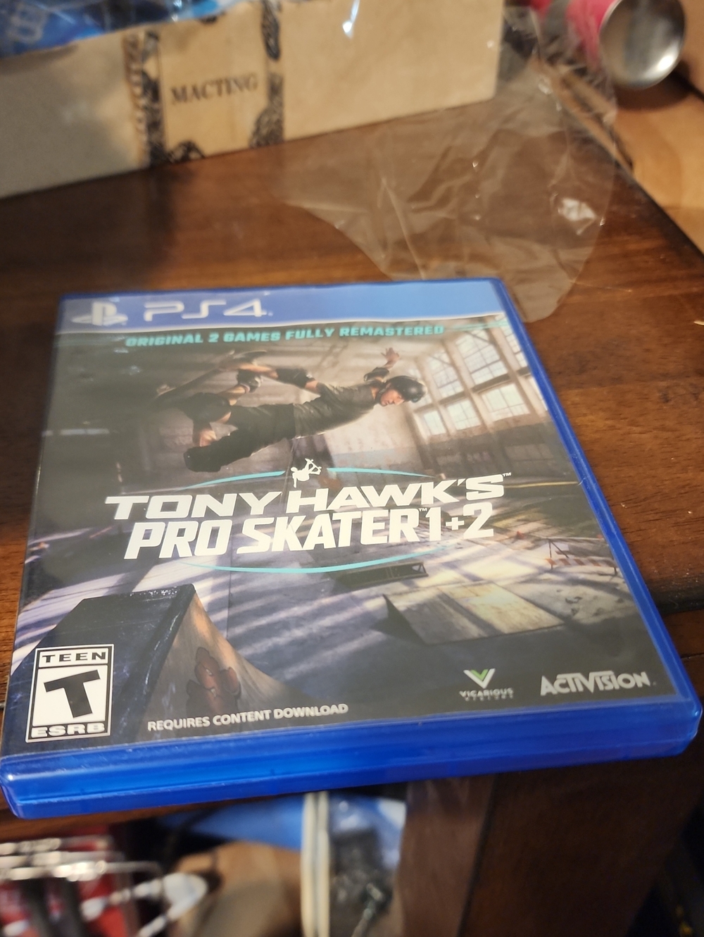 Tony Hawk's Pro Skater 1 + 2 for PS4 - Blue Case